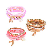 Bohemian Bracelet Crystal Beads Tassel Multilayer Bracelets for Women