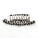 Unisex 1PC Punk Skull Spine Bone Non Pierced Ear Clips Earring