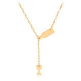 Pendant Necklace Elegant Chain Beer Wineglass Silver