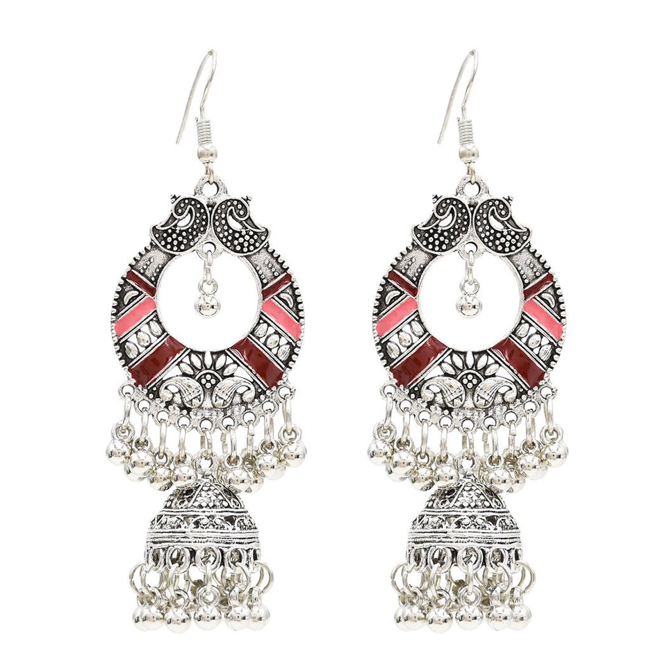 Bohemian Tassel Earring Hallow Bell Drop Earrings Retro