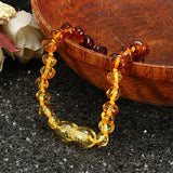 Fashion Multicolor Natural Amber Bracelet Gift for Women