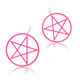 Acrylic Stars Exaggerated Ear Drop Women Earrings