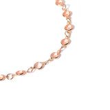 Simple Pink Crystal Choker Necklace For Women