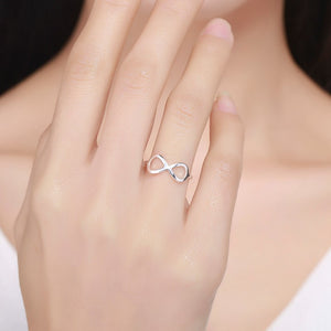 Rose Gold Silver Ring Simple Casual Wear Fashion Open Ring