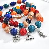 Bohemian Multilayer Tassel Beaded Bracelet Wings Bracelets