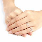 Cute 925 Sterling Silver Elephant Finger Ring Women Jewelry