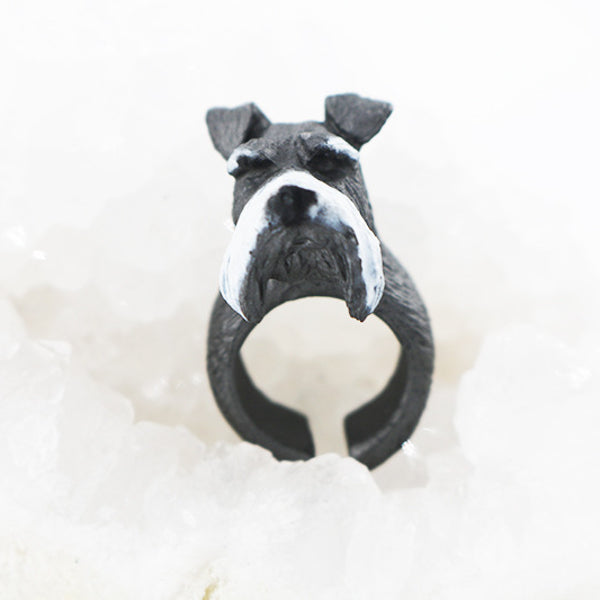 Cute Animal Cartoon Panda Dog Pig Tiger Parrot Finger Ring Jewelry for Men Women