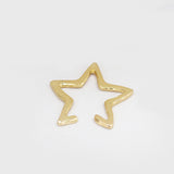 Punk Hollow Star Ear Clip for Women's Earring