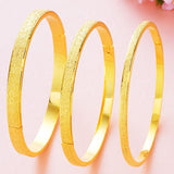 Trendy Copper Gold Plating Adjustable Matte Couple Bracelets