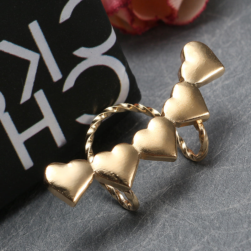 1pcs Trendy Metal Ear Cuff Simple Style U Shape Heart Ear Clip