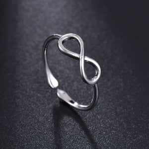 Rose Gold Silver Ring Simple Casual Wear Fashion Open Ring