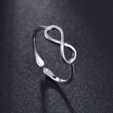 Rose Gold Silver Ring Simple Casual Wear Fashion Open Ring