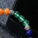 Yoga Balance 7 Chakra Colorful Beads Bracelet Ball Crystal