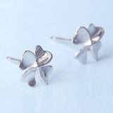 925 Sterling Silver Sweet Lucky Flower Earrings For Women