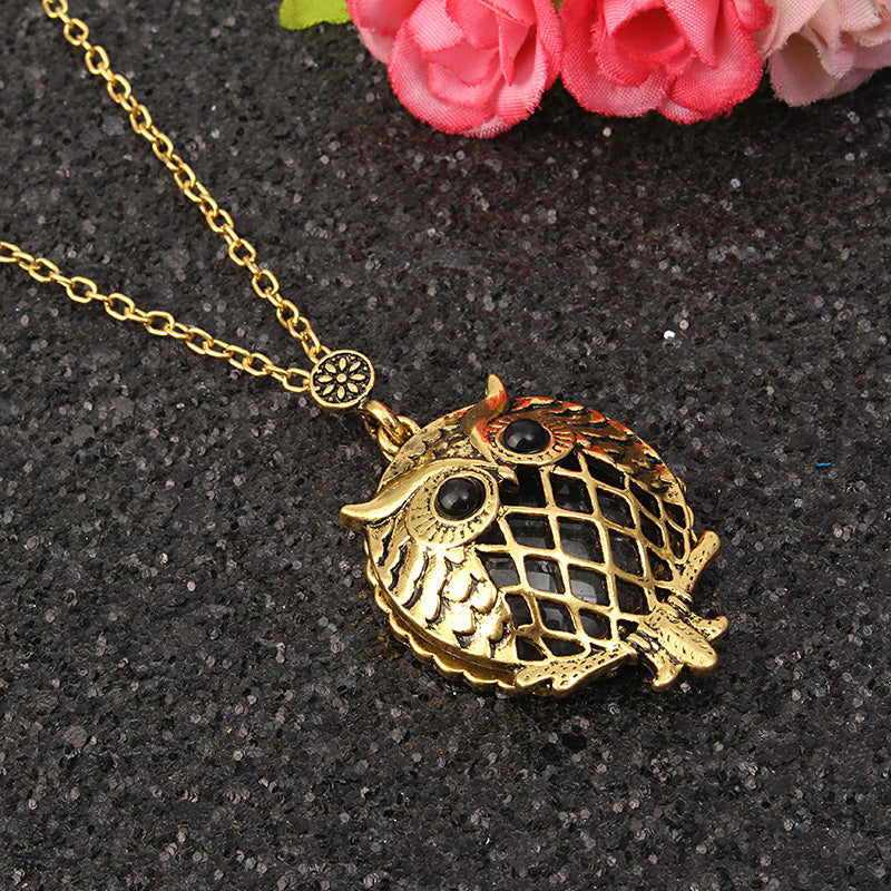 Tree Life Hollow Vintage Retro Magnifier Pendant Glass Necklace Chain