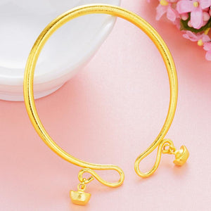 Trendy Copper Gold Plating Adjustable Matte Couple Bracelets