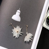 Ear Drop Earring Leaves The Morning Glory Tassels Dangle