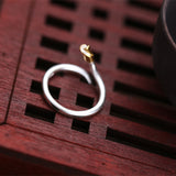 925 Sterling Silver Sweet Rose Adjustable Finger Rings