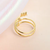 JASSY Copper Plated 18K Gold Finger Rings