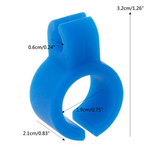 1Pc Trendy Adjustable Environmental Silicone Ring for Smoker