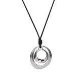 Alloy Necklace Double Circle Personality Simple Fashion Pend