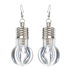 Cute LED Bulb Flashing Earrings Party Accessories for Women