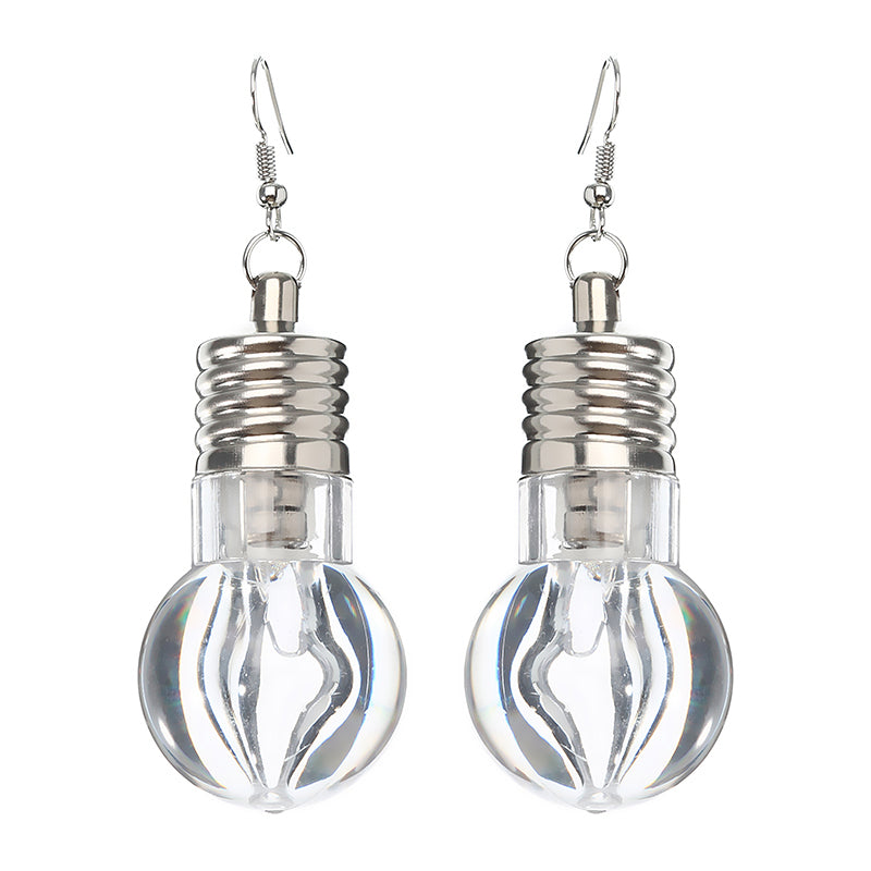 Cute LED Bulb Flashing Earrings Party Accessories for Women