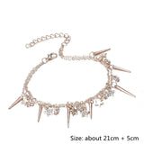 Fashion Sweet Gold Anklet Stars Tassels Two-layer Chain