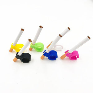 1Pc Trendy Adjustable Environmental Silicone Ring for Smoker