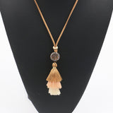 Gradient Colorful Tassels Pendant Ethnic Fashion Necklace for Women