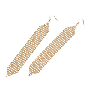 Tassels Long Earrings Sequins Geometric Drop Fashion Jewelry for Women