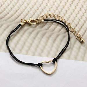 3Pcs Designer Bracelet Sets Bowknot Heart Gold Charming