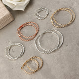 6 Pairs Fashion Hoop Earrings Set Gold Silver Stud Earrings Women Jewelry