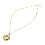 Tree Life Hollow Vintage Retro Magnifier Pendant Glass Necklace Chain