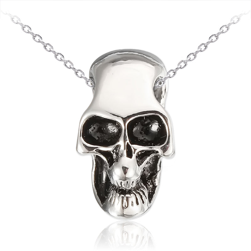 Punk Unisex Alloy Skull Head Pendant For Necklace Chain