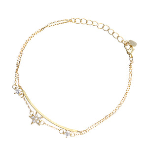 JASSY 18K Gold Chain Bracelet