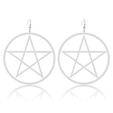 Acrylic Stars Exaggerated Ear Drop Women Earrings