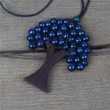 Bohemian Handmade Wooden Beads Tree of Life Necklace