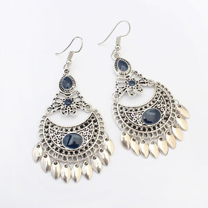 Ethnic Crescent Drop Earring Fashion Hollow Earrings Retro