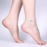 YUEYIN Trendy Silver Plated Cat Shape Anklet Foot Chain