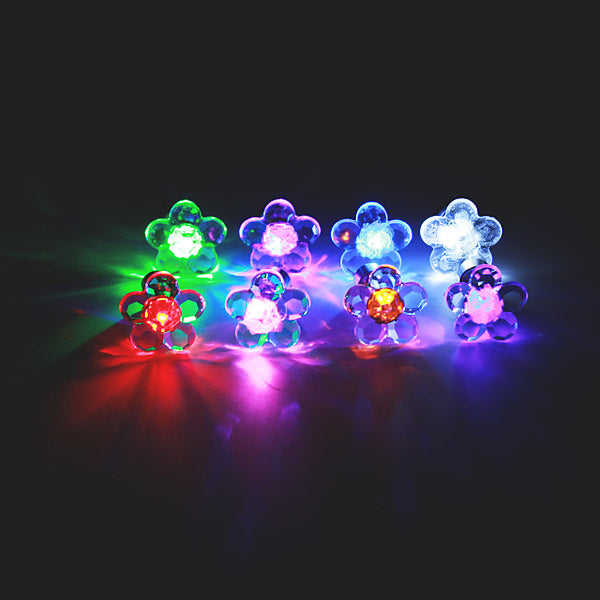 1pc Halloween Plum Blossom Led Light Ear Stud Dance Party Accessories