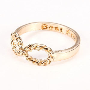 Sweet Gold Silver Plated Best Friends Words Bowknot Ring