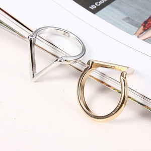 Gold Silver Plated V Shape Arrow Shape Knuckle Finger Ring