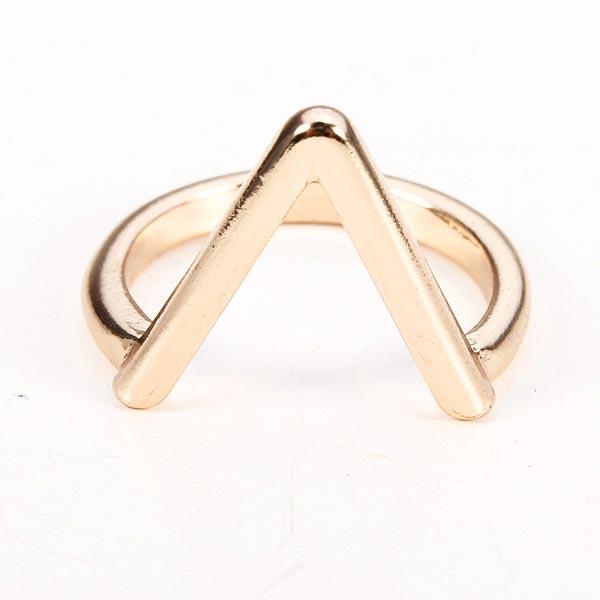 Gold Silver Plated V Shape Arrow Shape Knuckle Finger Ring