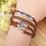 Best Friend Multilayer Love Infinite Symbols Bracelet Leather Woven Bracelets