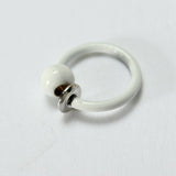 1pc Clip On Hoop Body Nose Lip Bead Ring No Piercing Spring Ear Stud