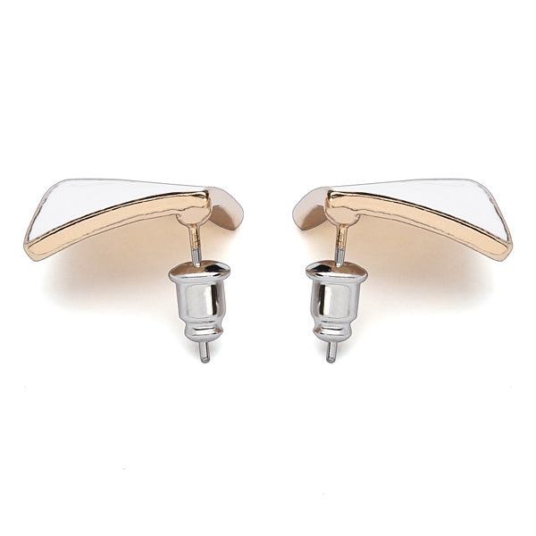 Candy Color Alloy Oil Rhombus Ear Stud Earrings Women Jewelry