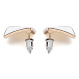 Candy Color Alloy Oil Rhombus Ear Stud Earrings Women Jewelry