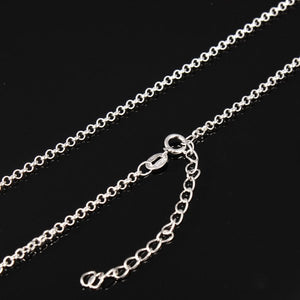 Multi-styles 925 Sterling Silver Link Chain Lobster Clasp Necklace