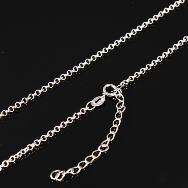 Multi-styles 925 Sterling Silver Link Chain Lobster Clasp Necklace